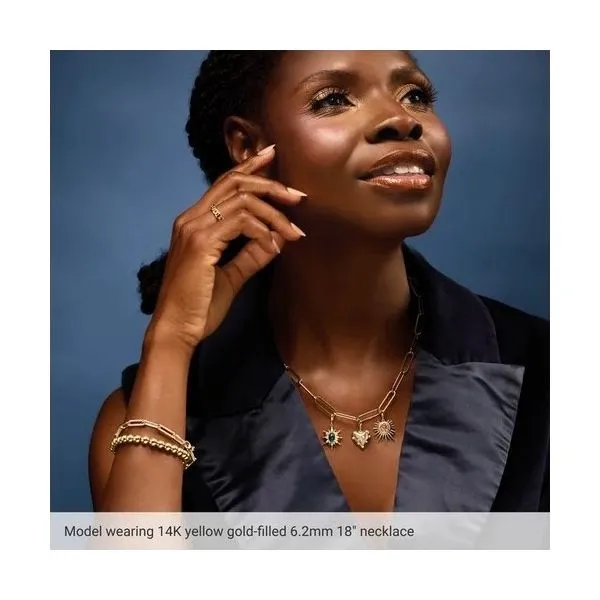 14K Yellow Gold-Filled 6.2 mm Paperclip-Style Chain 20