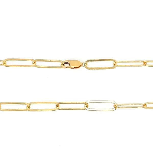 14K Yellow Gold-Filled 6.2 mm Paperclip-Style Chain 20