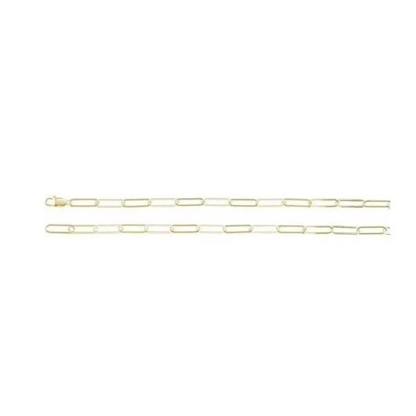 14K Yellow Gold-Filled 6.2 mm Paperclip-Style Chain 20