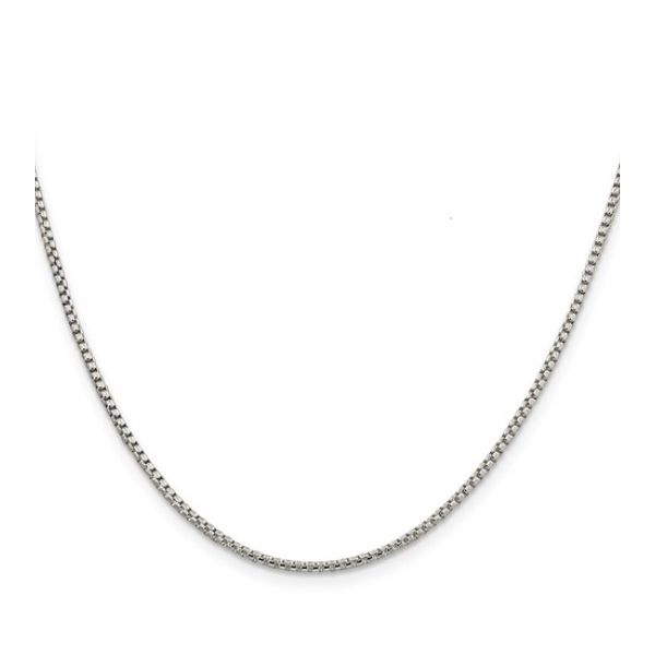 Sterling Silver 1.75 mm Round Box Chain 20