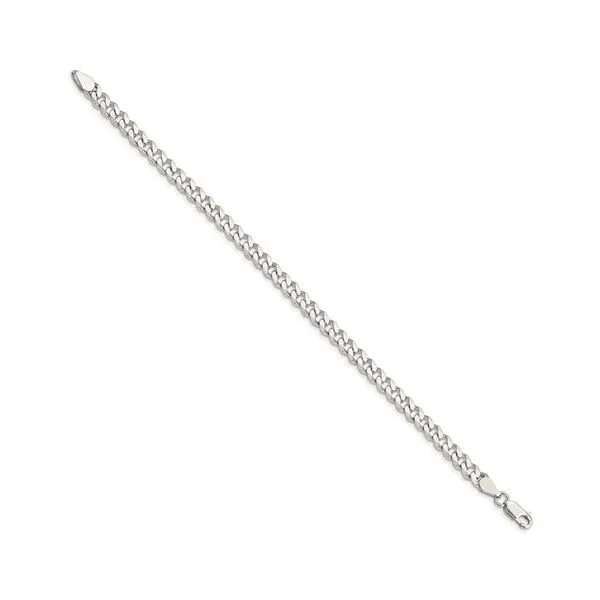 Sterling Silver 6 MM Curb Bracelet 8