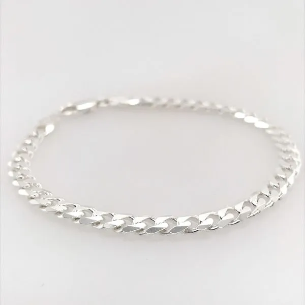 Sterling Silver 6 MM Curb Bracelet 8