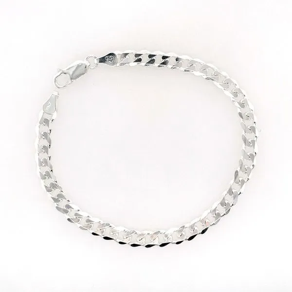 Sterling Silver 6 MM Curb Bracelet 8