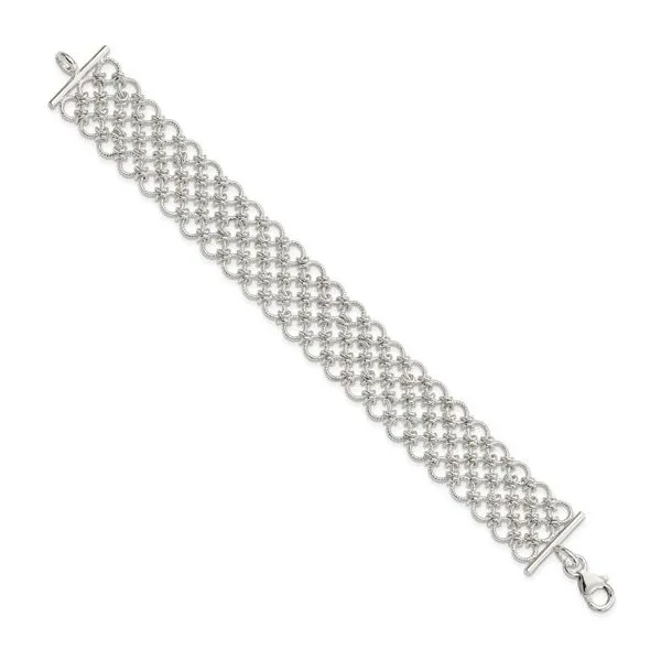 Sterling Silver Multi-Link Bracelet 7.5
