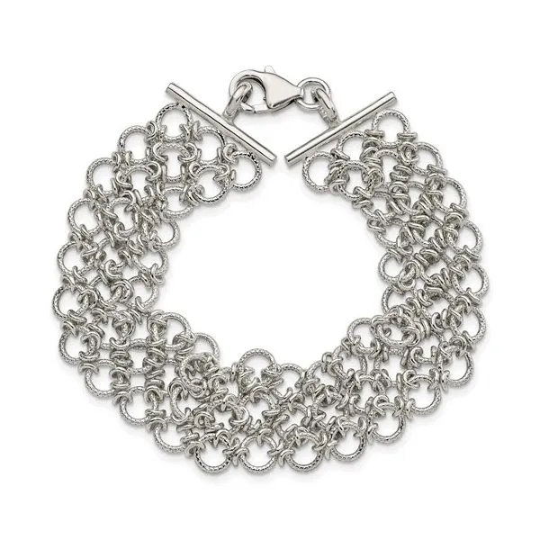 Sterling Silver Multi-Link Bracelet 7.5