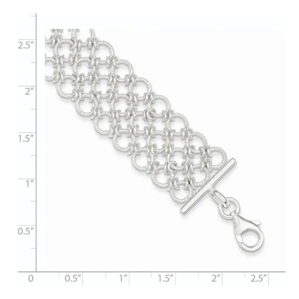 Sterling Silver Multi-Link Bracelet 7.5