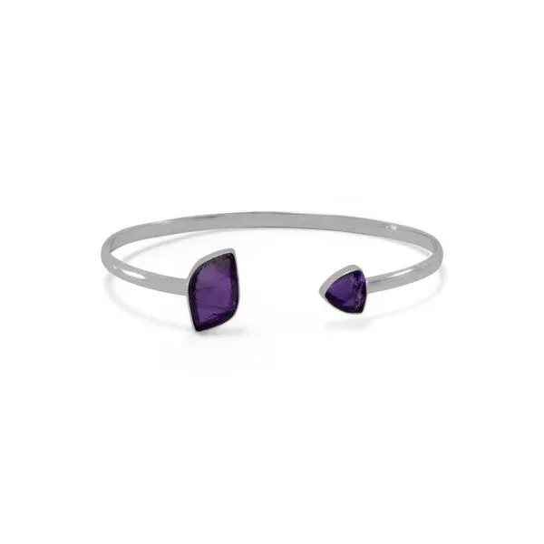 SS 2 Amethyst Cuff Bracelet Franzetti Jewelers Austin, TX