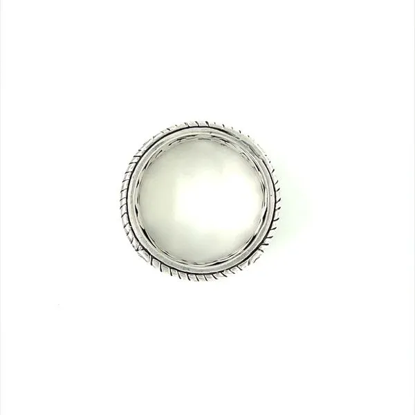 SS 12.5 MM Wide Floral Design Ring Image 3 Franzetti Jewelers Austin, TX