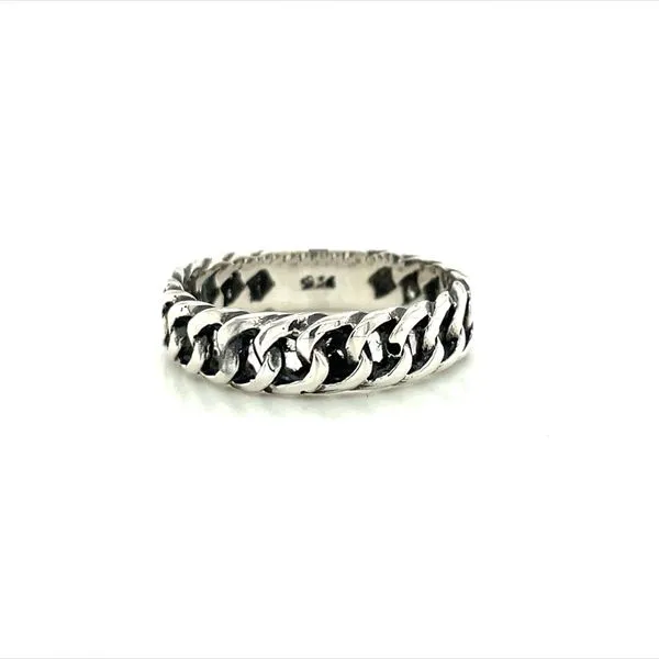 SS 5.8 MM Wide Curb Design Ring Franzetti Jewelers Austin, TX
