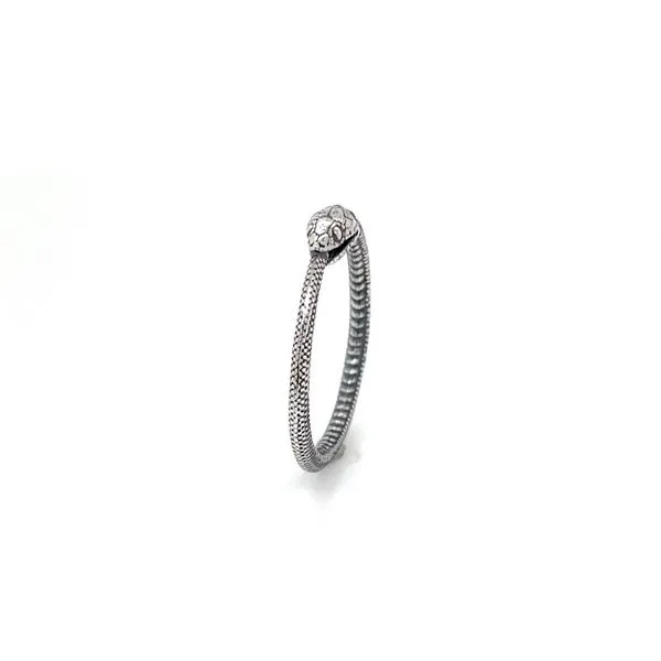 Sterling Silver Ouroboros Snake Ring Image 3 Franzetti Jewelers Austin, TX