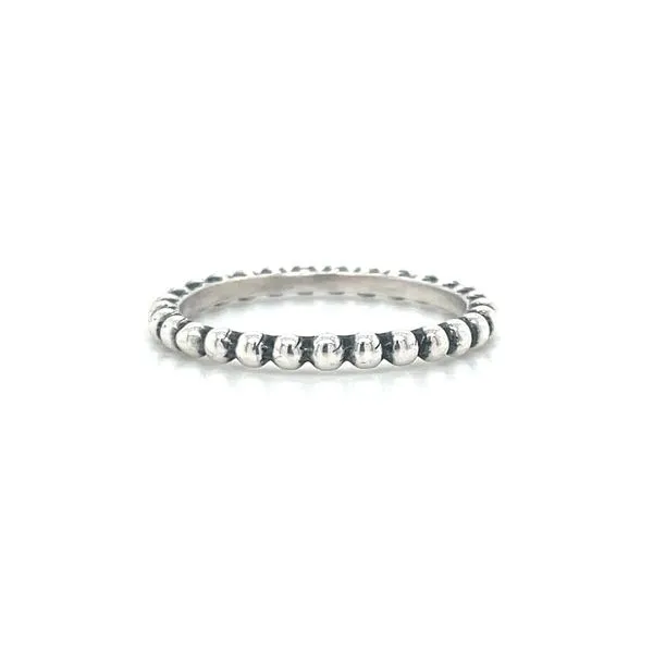 Sterling Silver 2.2 mm Beaded Ring Size 7 Franzetti Jewelers Austin, TX