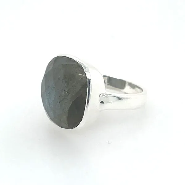 Checkerboard Cut Labradorite Ring Image 2 Franzetti Jewelers Austin, TX