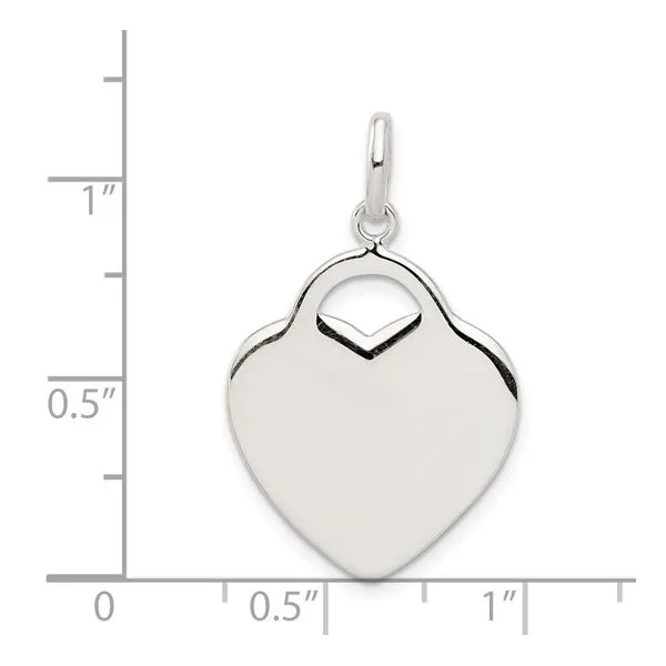 Sterling Silver Heart Charm Image 3 Franzetti Jewelers Austin, TX