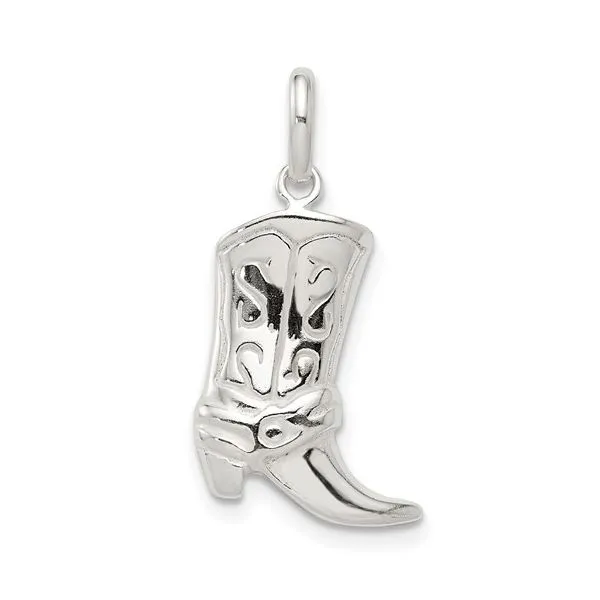 Sterling Silver Cowboy Boot Charm Franzetti Jewelers Austin, TX