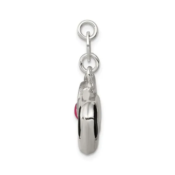 Sterling Silver Enameled Cow Charm Image 3 Franzetti Jewelers Austin, TX