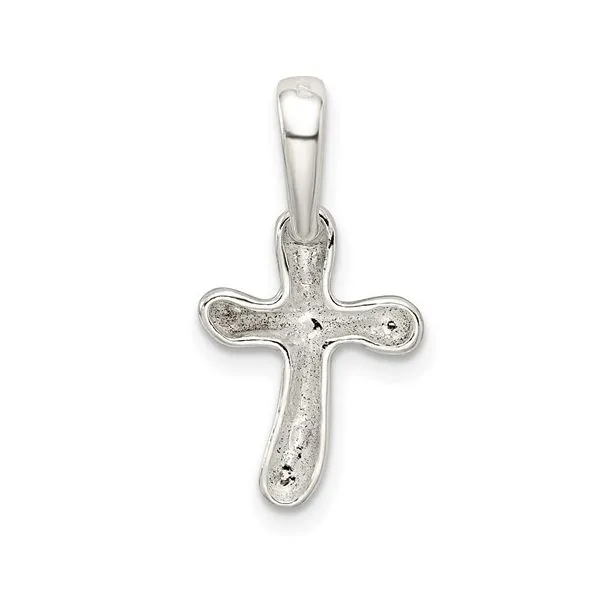 Sterling Silver Tiny Freeform Cross Charm Image 4 Franzetti Jewelers Austin, TX