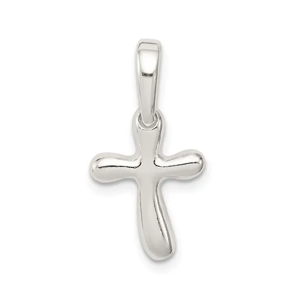 Sterling Silver Tiny Freeform Cross Charm Franzetti Jewelers Austin, TX