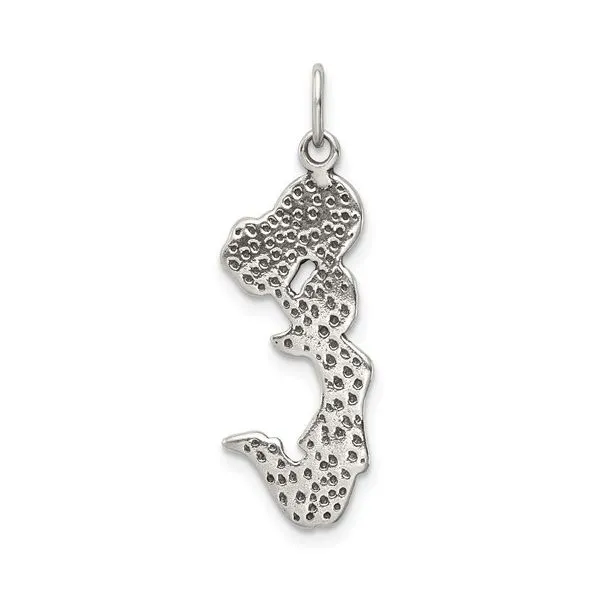 Sterling Silver Antiqued Cheerleader Charm Image 4 Franzetti Jewelers Austin, TX