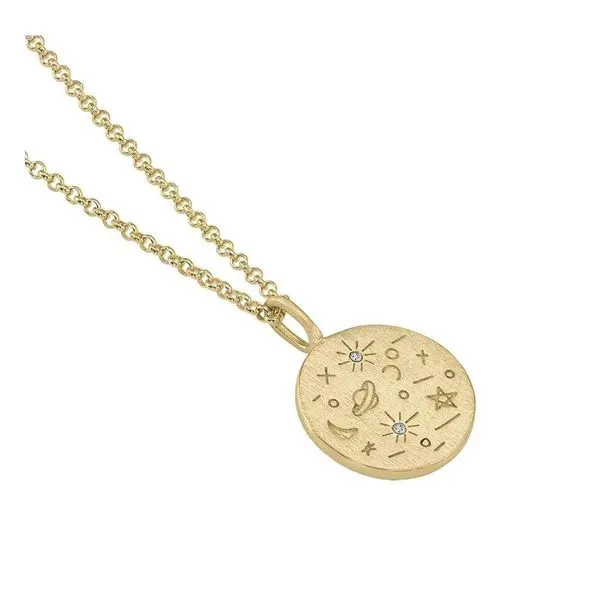 18K Vermeil Planetarium Pendant on 18