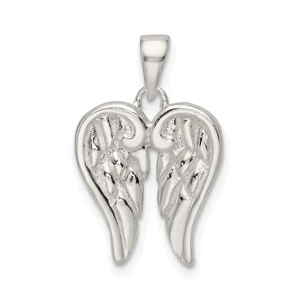 Sterling Silver Angel Wings Pendant Franzetti Jewelers Austin, TX