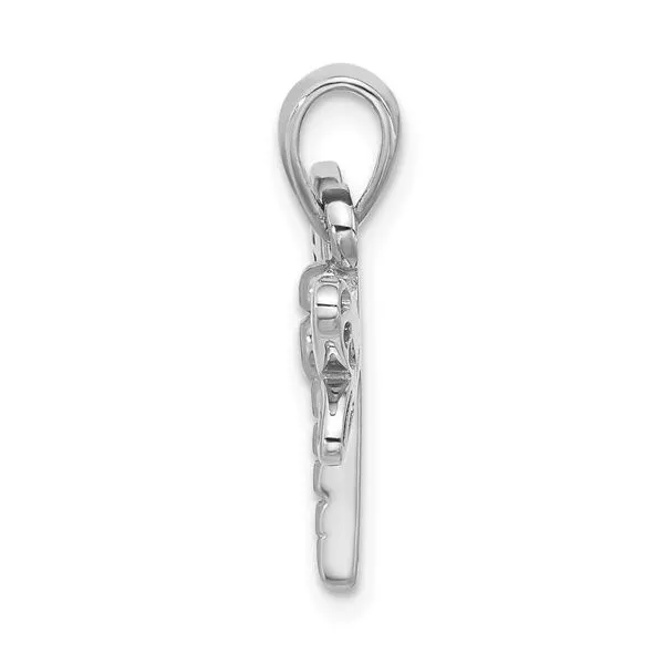 Sterling Silver Polished Abalone Dragonfly Pendant Image 2 Franzetti Jewelers Austin, TX