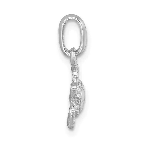 Sterling Silver Small Swimming Turtle Pendant Charm Image 3 Franzetti Jewelers Austin, TX