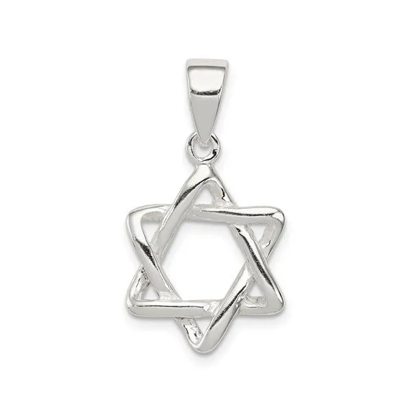 Sterling Silver 3D Star of David Pendant Franzetti Jewelers Austin, TX