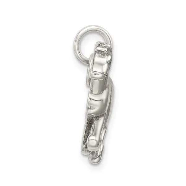 Sterling Silver Antiqued Horse Pendant Image 3 Franzetti Jewelers Austin, TX