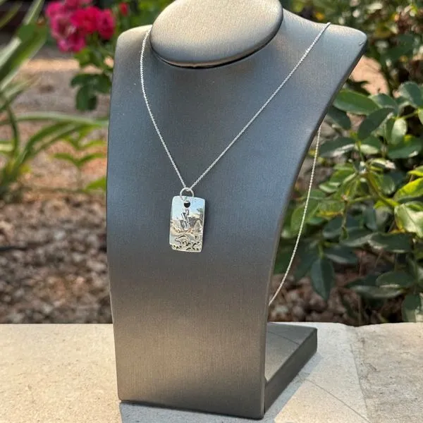 Zuni SS Bear, Tree, Lightning Necklace Image 2 Franzetti Jewelers Austin, TX