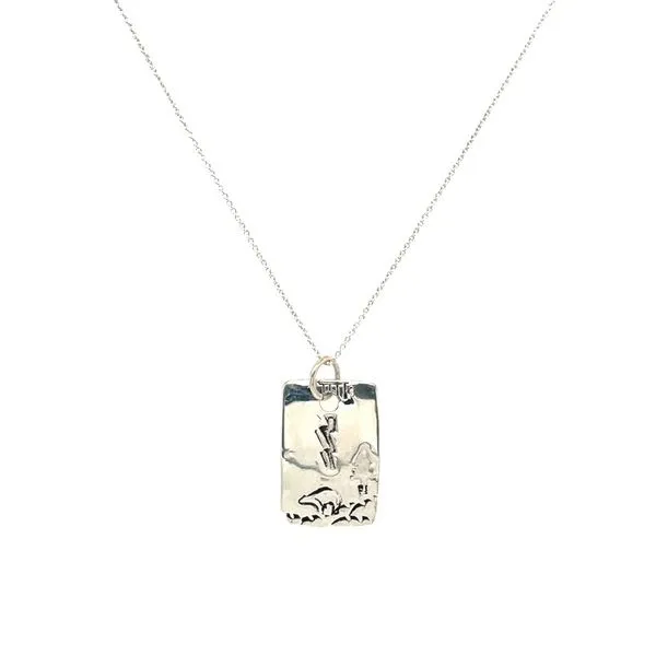 Zuni SS Bear, Tree, Lightning Necklace Image 3 Franzetti Jewelers Austin, TX