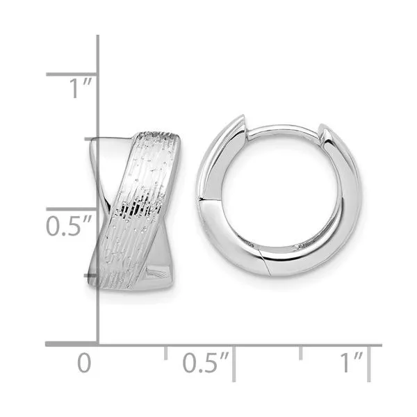 SS Huggie Hoop Earrings Image 3 Franzetti Jewelers Austin, TX