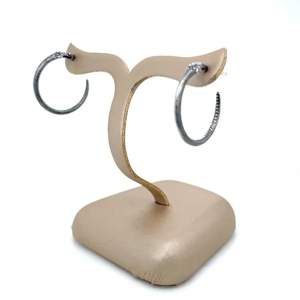 SS Snake 3/4 Hoop Earrings Image 4 Franzetti Jewelers Austin, TX