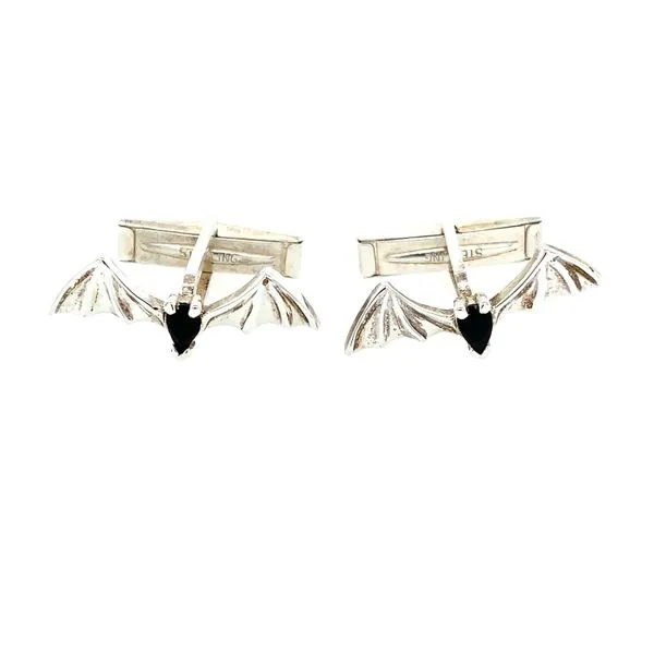 SS Onyx Austin Bat Cufflinks Franzetti Jewelers Austin, TX
