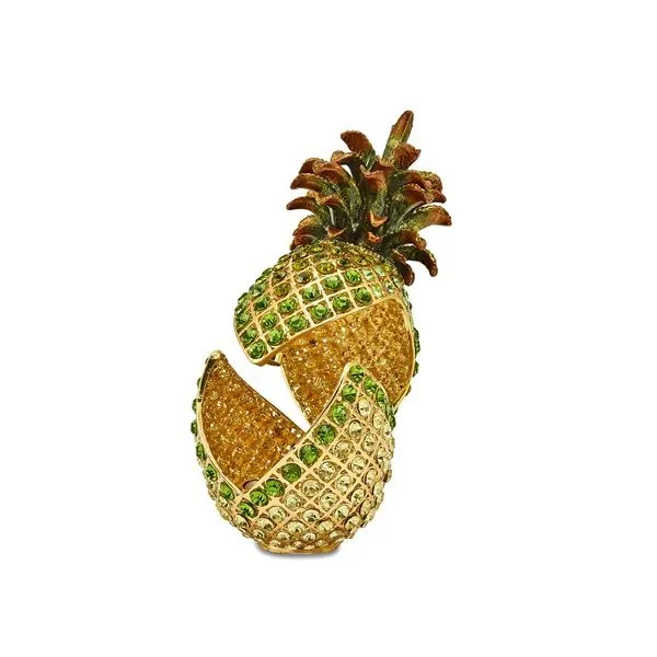Bejeweled ALL WELCOME Crystal Pineapple Gift Box Image 2 Franzetti Jewelers Austin, TX