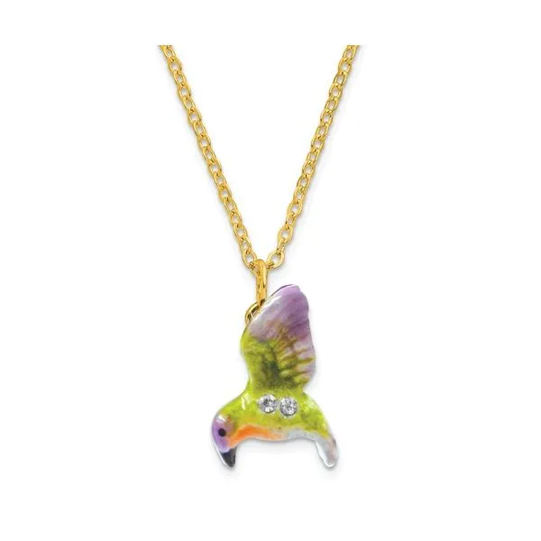 Bejeweled VIOLA Hummingbird and Daylily Gift Box Image 3 Franzetti Jewelers Austin, TX