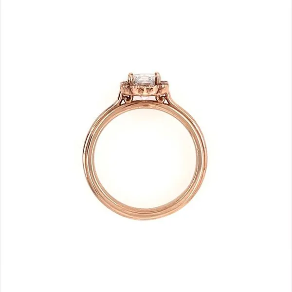 14KR Gold 'Monarch' Engagement Ring with 1.22 Ct Emerald Cut Diamond Image 5 Franzetti Jewelers Austin, TX