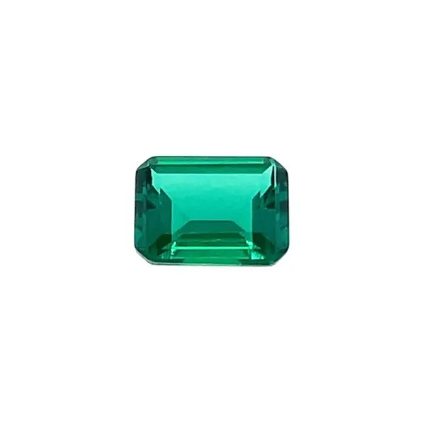8 x 6 mm Emerald Cut Lab Grown Green Emerald Franzetti Jewelers Austin, TX