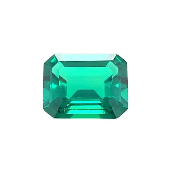 10 x 8 mm Emerald Cut Lab Grown Green Emerald Franzetti Jewelers Austin, TX