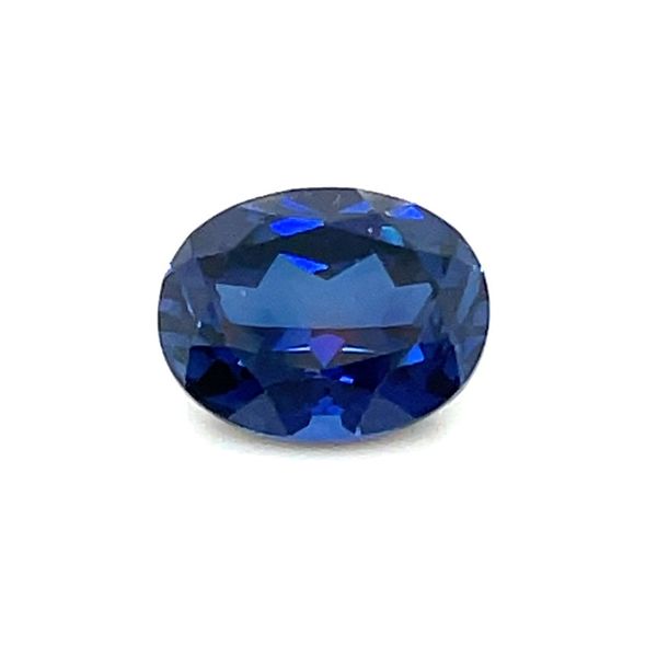 10 x 8 mm Oval Lab Grown Blue Sapphire Franzetti Jewelers Austin, TX