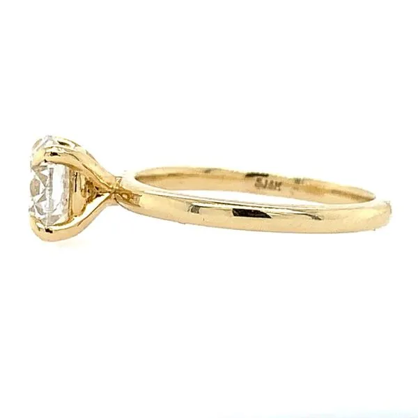 14K Yellow Gold Solitaire Engagement Ring with 1.77 Ct Round Natural Diamond Image 4 Franzetti Jewelers Austin, TX