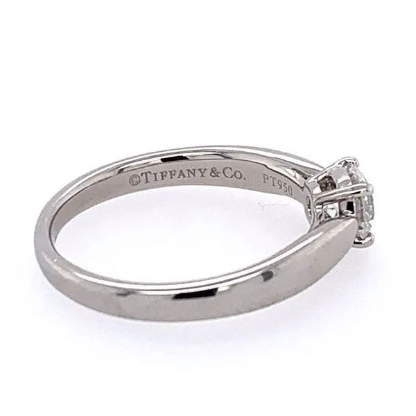 Estate: Platinum Tiffany Solitaire Engagement Ring with 0.47 Ct Round Diamond Image 5 Franzetti Jewelers Austin, TX