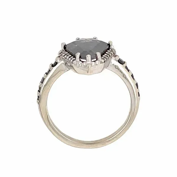 14K White Gold Salt & Pepper Engagement Ring with 1.58 Ct Diamond Image 4 Franzetti Jewelers Austin, TX