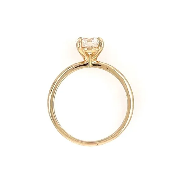 14KY Solitaire Engagement Ring with 0.97 Ct Round Natural Diamond Image 5 Franzetti Jewelers Austin, TX