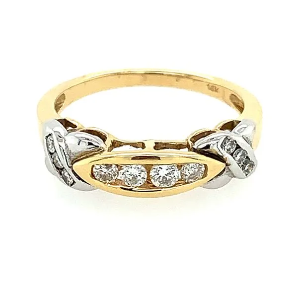 14K Yellow & White Gold Diamond Band 0.30 CTW Image 2 Franzetti Jewelers Austin, TX
