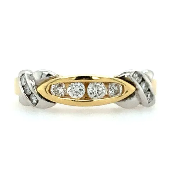 14K Yellow & White Gold Diamond Band 0.30 CTW Franzetti Jewelers Austin, TX