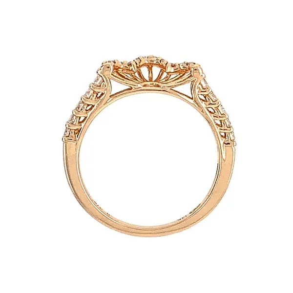 14K Rose Gold Diamond Band Image 3 Franzetti Jewelers Austin, TX