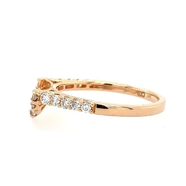 14K Rose Gold Diamond Band Image 4 Franzetti Jewelers Austin, TX