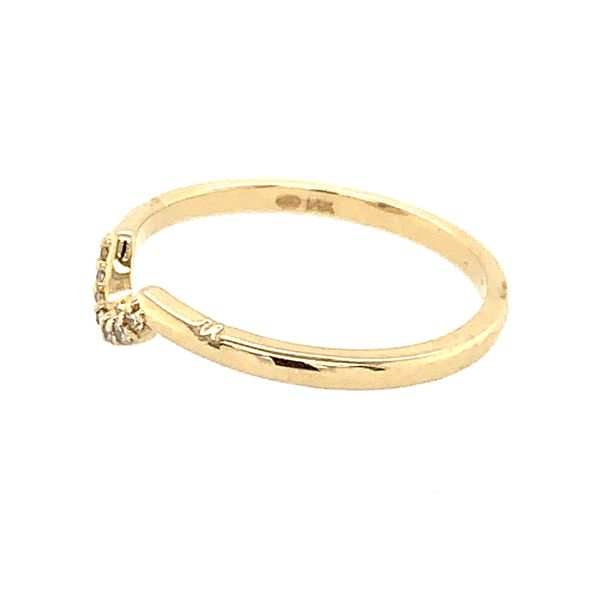 14KY Gold Diamond Contour Band Image 2 Franzetti Jewelers Austin, TX