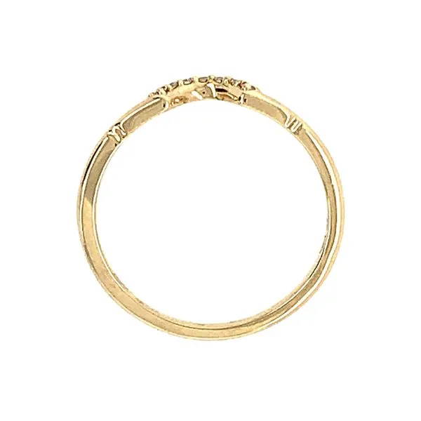 14KY Gold Diamond Contour Band Image 3 Franzetti Jewelers Austin, TX