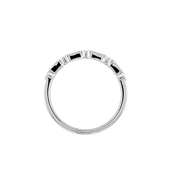 14KW Gold Baguette & Round Alternating Diamond Ring Image 4 Franzetti Jewelers Austin, TX